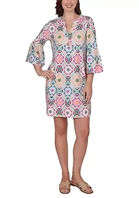 Women's Floral Medallion UPF Knit Dress