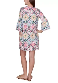 Women's Floral Medallion UPF Knit Dress