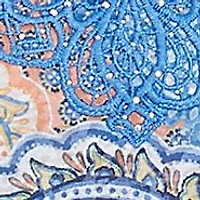 Women's Mixed Paisley Burnout Knit Top