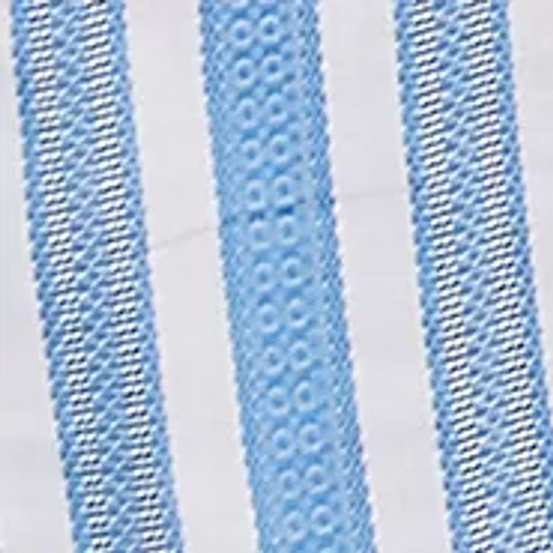 Petite Embroidered Dobby Stripe Top