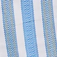 Petite Embroidered Dobby Stripe Top