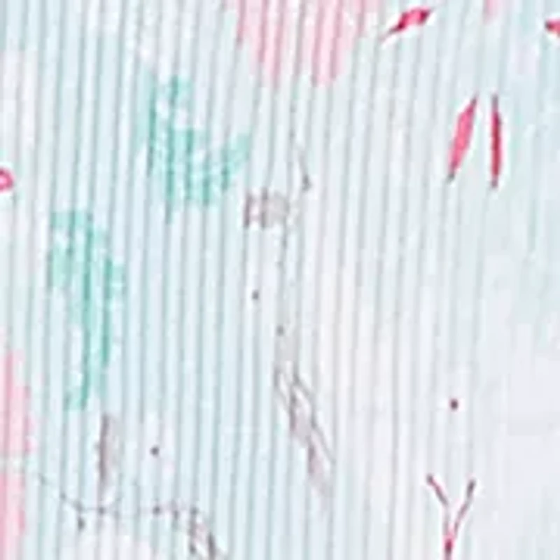 Women's Pleated Tapestry Print Bell Sleeve Blouse