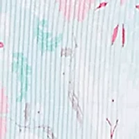 Women's Pleated Tapestry Print Bell Sleeve Blouse