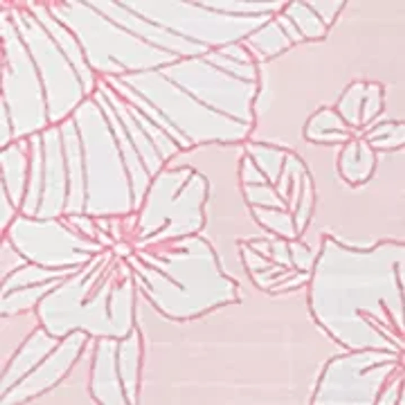 Women's Floral Silky Gauze Peasant Top