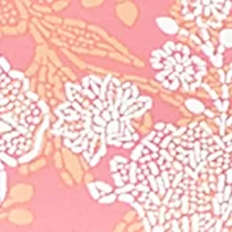 Women's Floral Puff Print Ruffle Knit Top