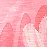 Plus Scalloped Neck Bold Floral Knit Top