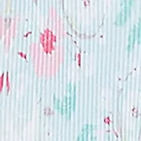 Plus Pleated Tapestry Print Bell Sleeve Blouse