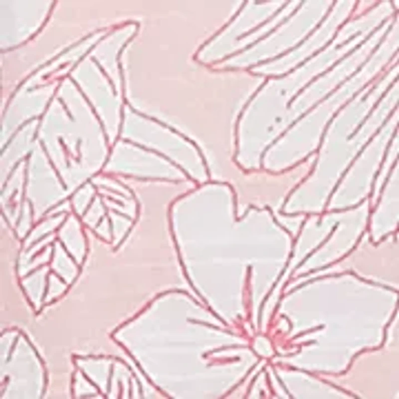 Plus Floral Silky Gauze Peasant Top