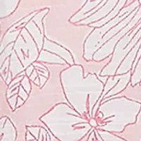 Plus Floral Silky Gauze Peasant Top