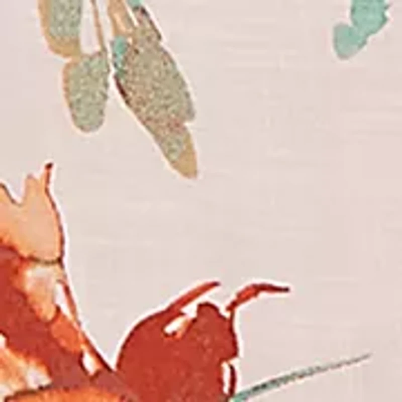 Plus Drawstring Waist Floral Linen Tiered Dress