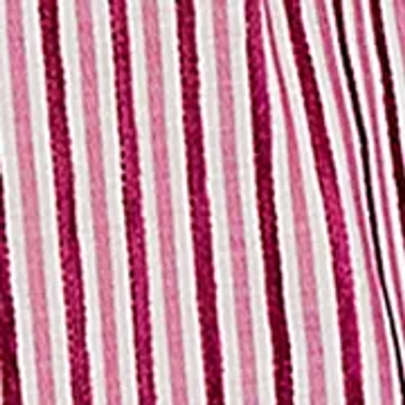 Women's Embroidered Placket Stripe Blouse