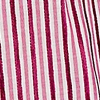 Women's Embroidered Placket Stripe Blouse