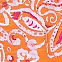 Women's Paisley Print Tie Sleeve Knit Top