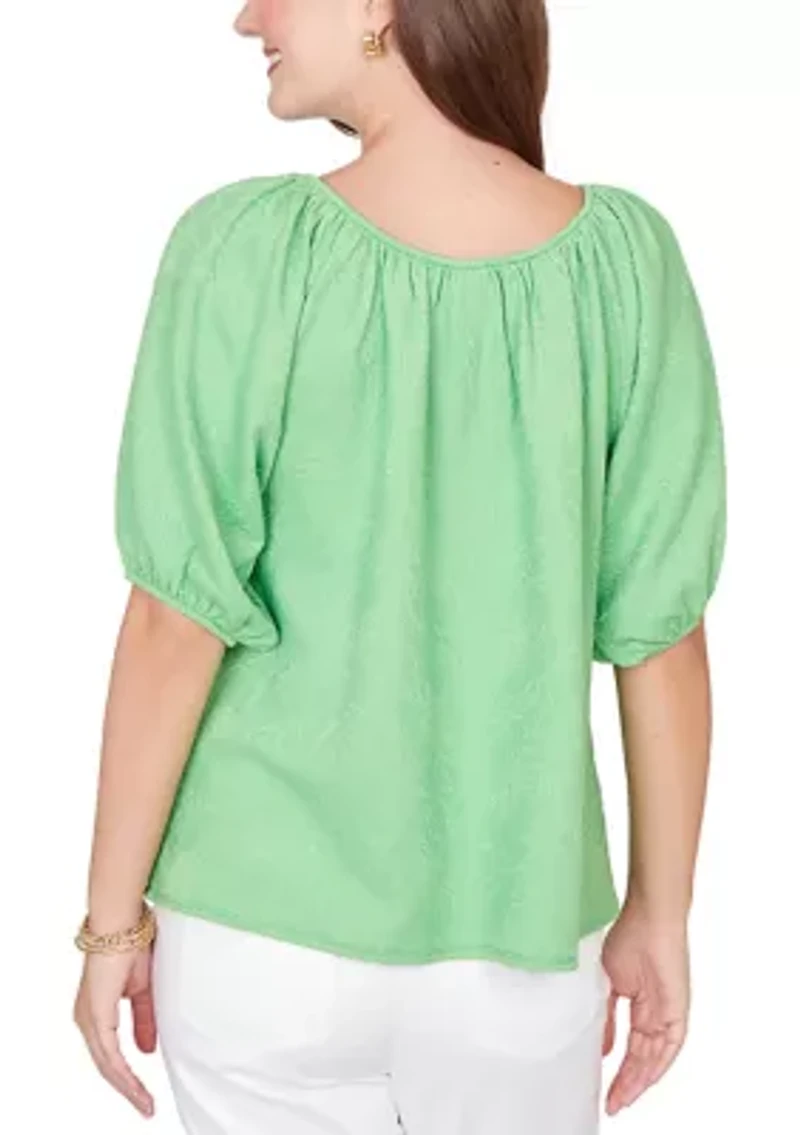Petite Textured Convertible Knit Top
