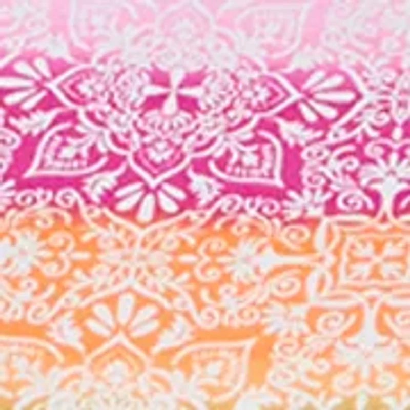Petite Floral Damask Print Knit Top