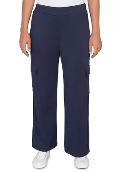 Women's Luxe Knit Cargo Ankle Pants