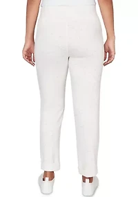 Women's Ultra Soft Knit Cuffed Ankle Pants