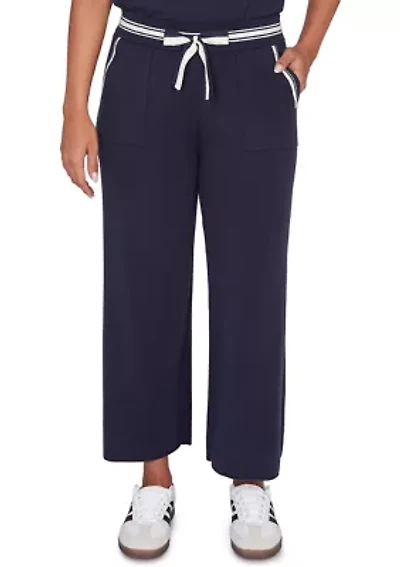 Women's Wide Leg Cropped Lounge Pants