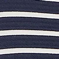 Women's 3/4 Sleeve Striped Popover Pocket Top