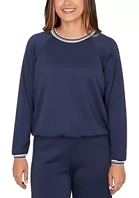 Women's Ultra Knit Bubble Hem Top