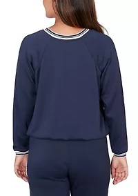 Women's Ultra Knit Bubble Hem Top