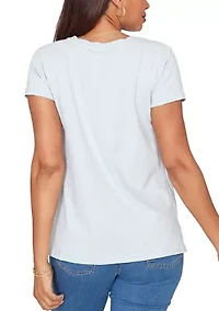 Women's Paisley Lace Solid Knit Shirt