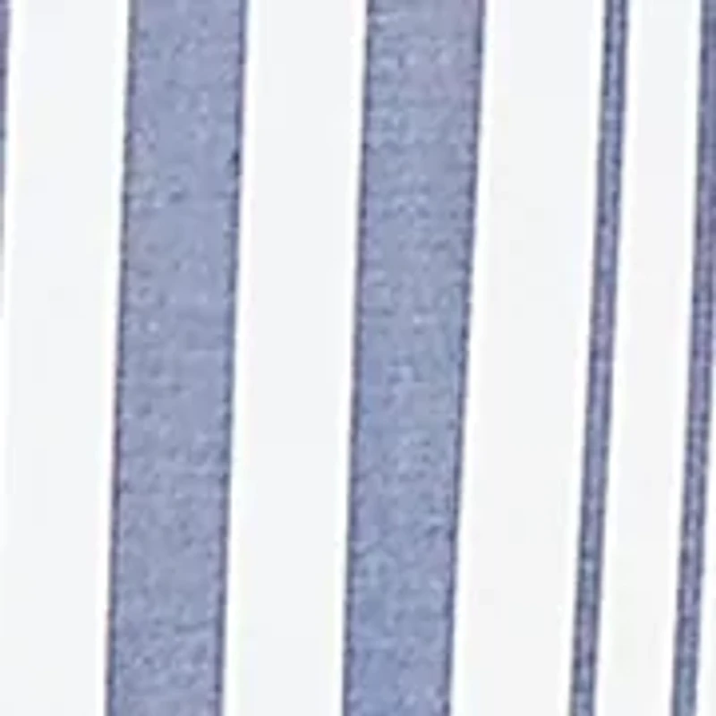 Women's Striped Cotton Poplin Elastic Cuff Top