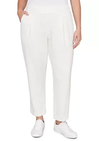 Women's Ultra Soft Knit Cuffed Ankle Pants