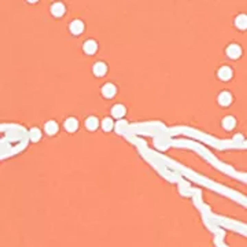 Plus Starfish Puff Print Flutter Sleeve Top