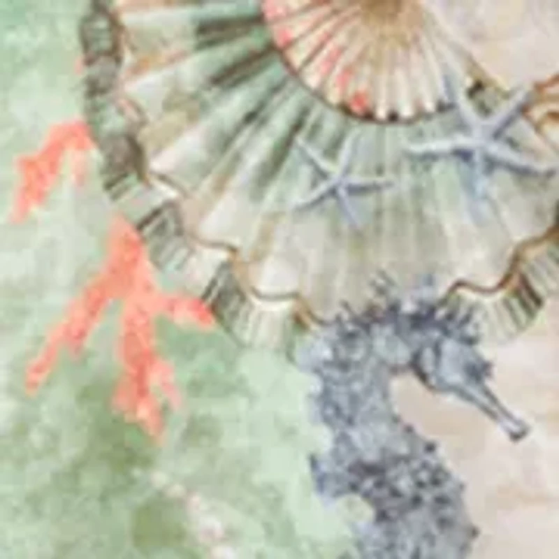 Petite Ocean Motif Burnout Knit Top