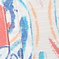 Women's Painterly Paisley Gauze Button Front Top