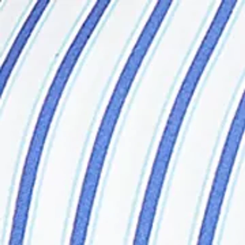 Plus Striped Scarf Print Tie Shoulder Top