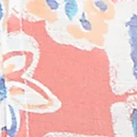 Painterly Paisley Gauze Button Front Top