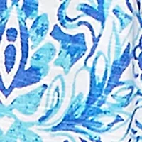 Plus Woodblock Twin Printed Knit Top