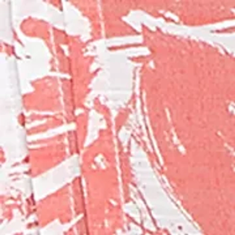 Petite Brushstroke Floral Pleated Popover Top