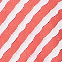 Petite Mitered Scallop Stripe Knit Tunic Top