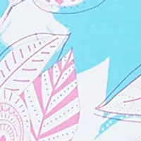 Plus Floral Oasis Ladder Sleeve T-Shirt