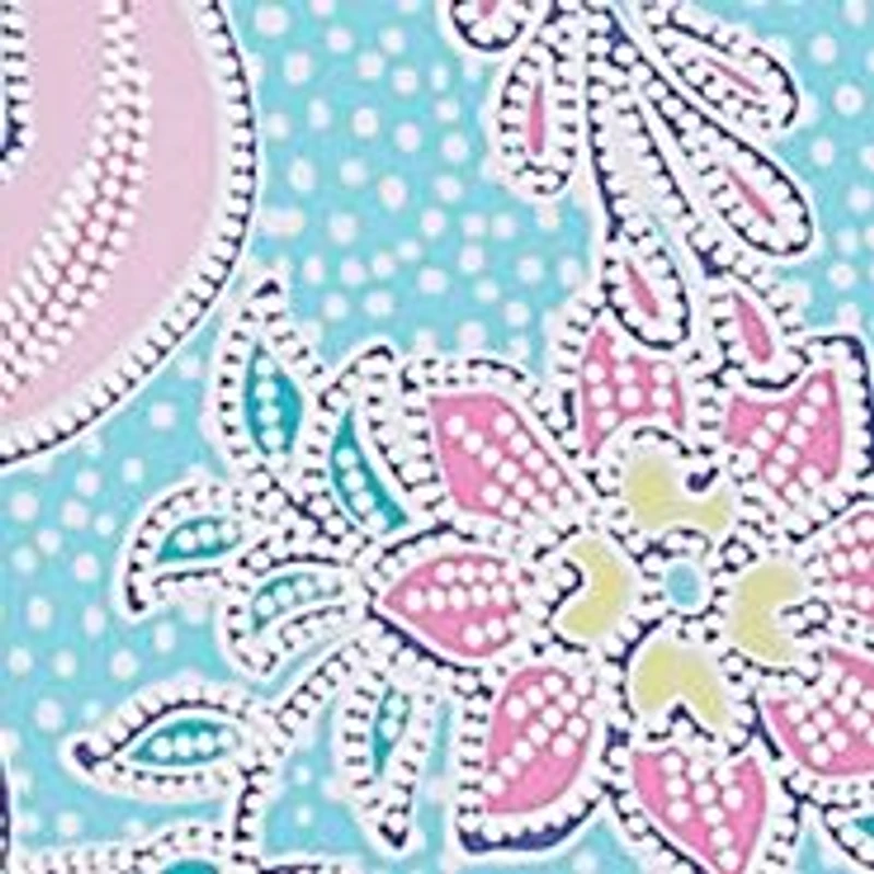 Petite Cloisonne Floral Puff Print Top