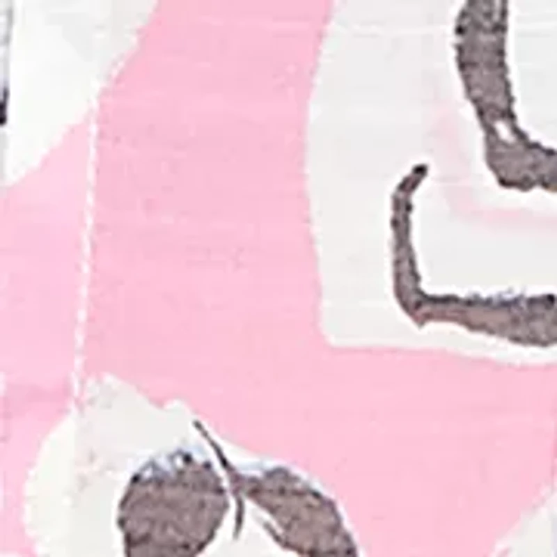 Plus Paisley Printed Silky Gauze Pleated Top