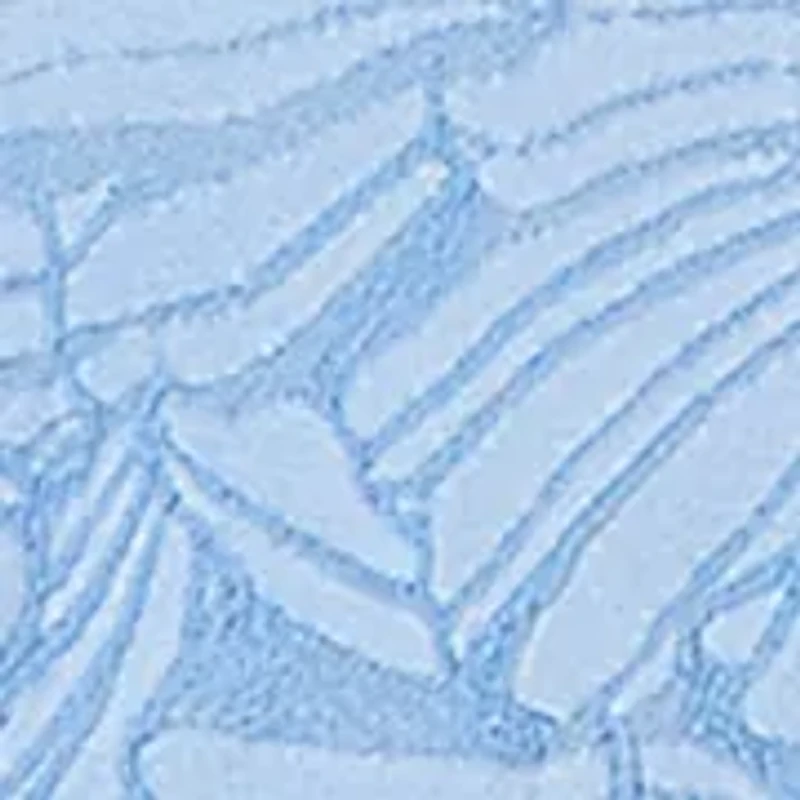 Plus Horseshoe Neck Solid Floral Jacquard Top