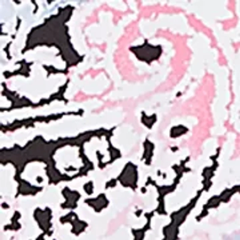 Petite V-Neck Paisley Ruffle Sleeve Knit Top