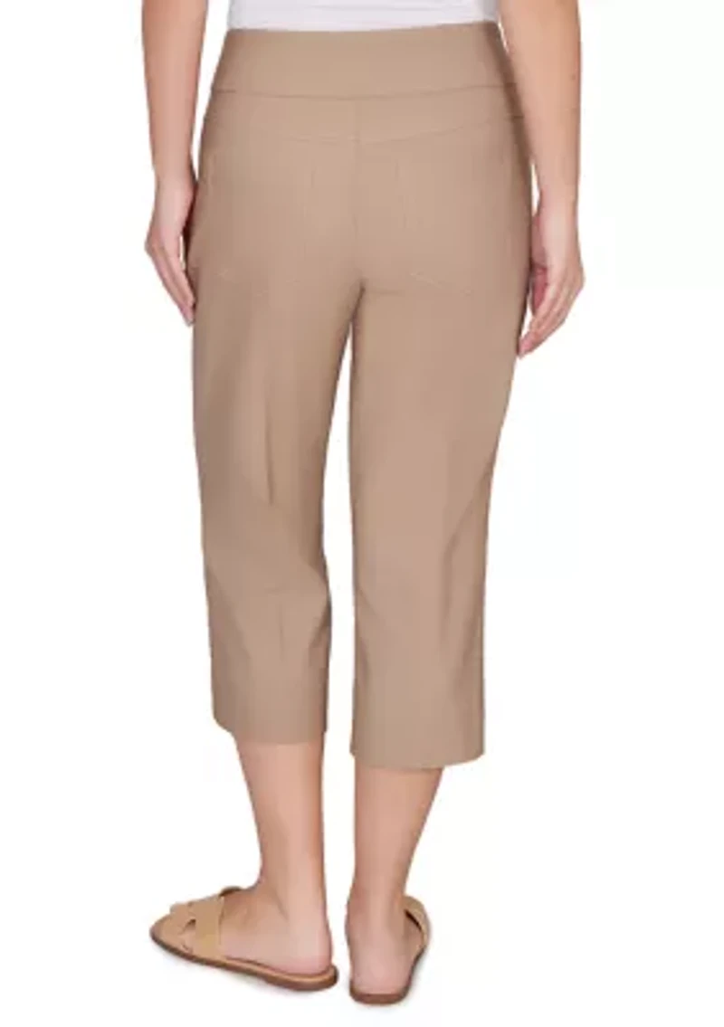 Women's Pull On Silky Tech Capri Pants