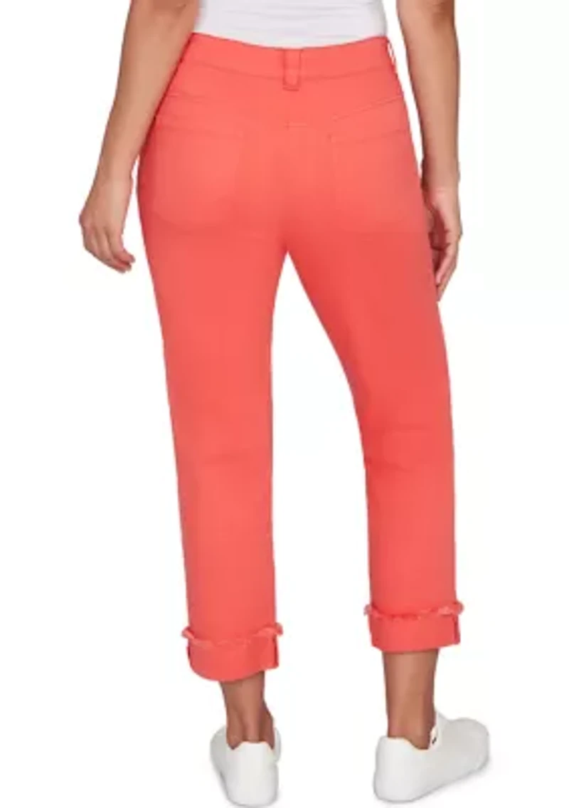 Women's Everyday Soft Cropped Girlfriend Pants