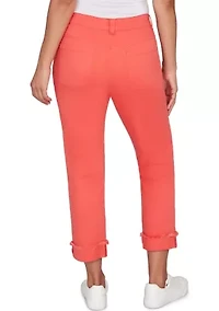 Women's Everyday Soft Cropped Girlfriend Pants