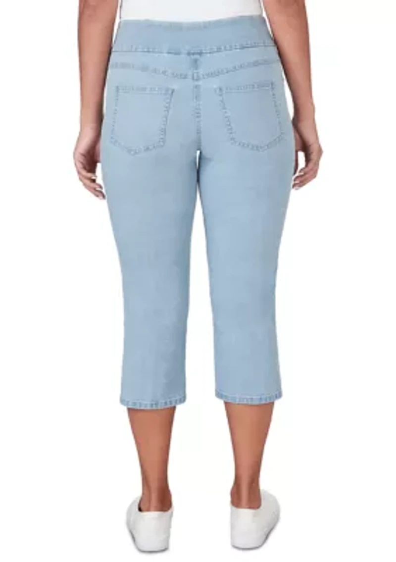 Women's Denim Extra Stretch Pull On Capri