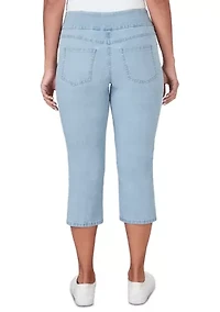 Women's Denim Extra Stretch Pull On Capri