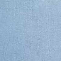 Women's Stretch Denim Fringe Hem Capri Pants