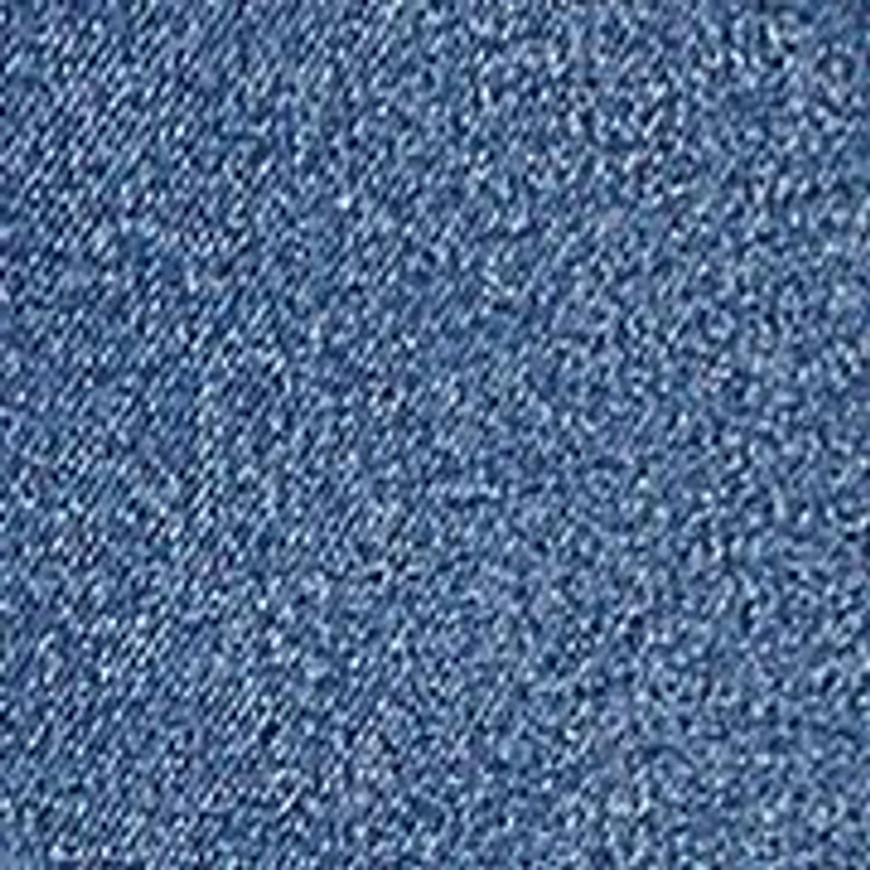 Plus Drawstring Terry Denim Wide Leg Jeans
