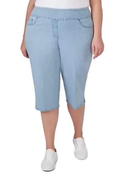 Plus Denim Extra Stretch Pull On Pants