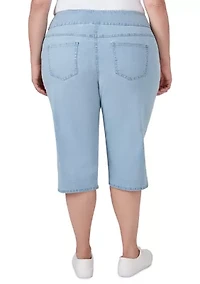 Plus Denim Extra Stretch Pull On Pants